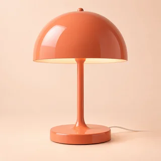 Coral mushroom table lamp